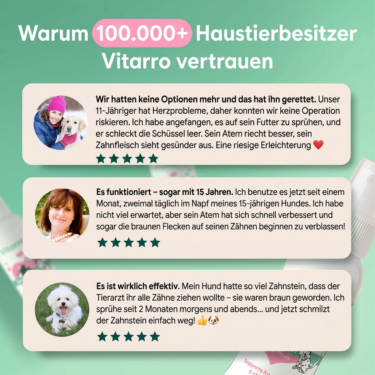 Vitarro® Dentalspray für Hunde
