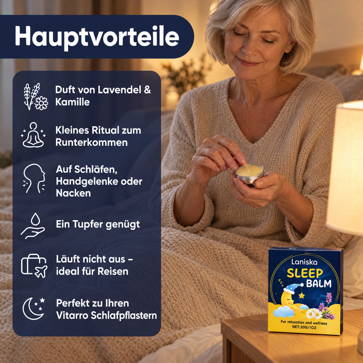 Hauptvorteile des Schlafbalsams